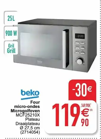 Cora Beko Four micro-ondes Microgolfoven aanbieding