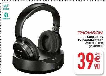 Cora Thomson Casque TV TV-hoofdtelefoon WHP3001BK aanbieding