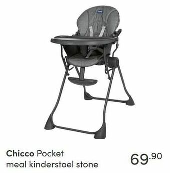 Baby & Tiener Chicco pocket meal kinderstoel stone aanbieding