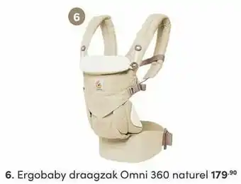 Baby & Tiener Ergobaby draagzak omni 360 naturel aanbieding