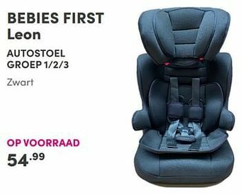 Baby & Tiener Bebies first leon autostoel aanbieding