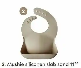 Baby & Tiener Mushie siliconen slab sand aanbieding
