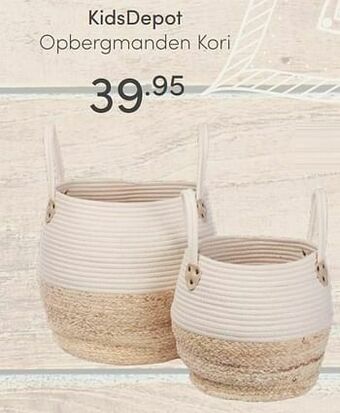 Baby & Tiener Kidsdepot opbergmanden kori aanbieding
