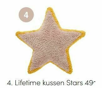 Baby & Tiener Lifetime kussen stars aanbieding