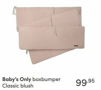 Baby & Tiener Baby’s only boxbumper classic blush aanbieding