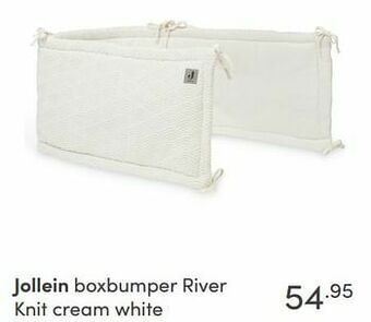 Baby & Tiener Jollein boxbumper river knit cream white aanbieding