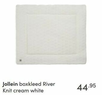 Baby & Tiener Jollein boxkleed river knit cream white aanbieding