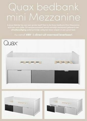 Baby & Tiener Quax bedbank mini mezzanine aanbieding