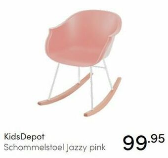 Baby & Tiener Kidsdepot schommelstoel jazzy pink aanbieding