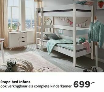 Baby & Tiener Stapelbed infans aanbieding