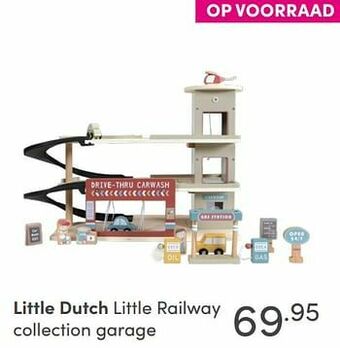 Baby & Tiener Little dutch little railway collection garage aanbieding