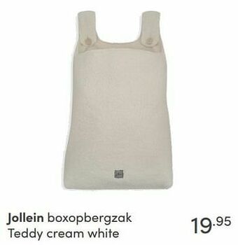 Baby & Tiener Jollein boxopbergzak teddy cream white aanbieding