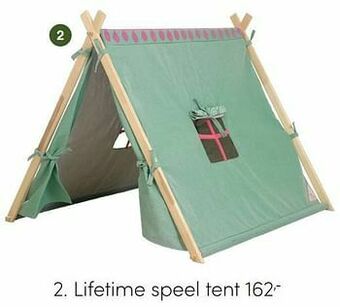 Baby & Tiener Lifetime speel tent aanbieding