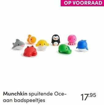 Baby & Tiener Munchkin spuitende oceaan badspeeltjes aanbieding