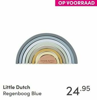 Baby & Tiener Little dutch regenboog blue aanbieding