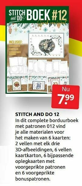 Boekenvoordeel Stitch and do 12 aanbieding