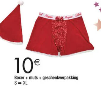 Cora Boxer + muts + geschenkverpakking S-XL aanbieding