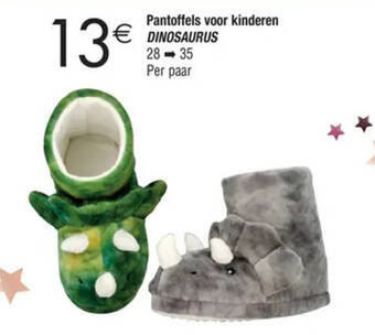 Cora Pantoffels voor kinderen DINOSAURUS aanbieding
