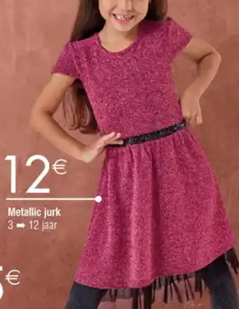 Cora Metallic jurk 3-12 jaar aanbieding