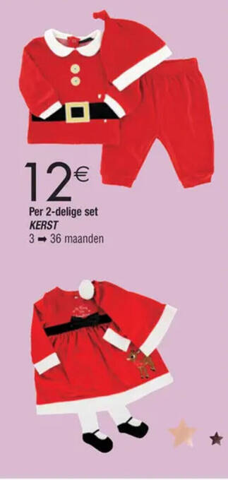 Cora Per 2-delige set KERST aanbieding