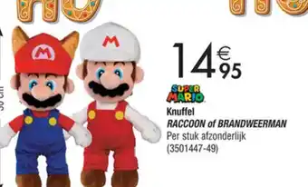 Cora Knuffel RACCOON of BRANDWEERMAN aanbieding