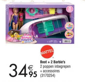 Cora Boot + 2 Barbie's 2 poppen inbegrepen + accessoires aanbieding