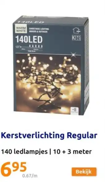 Kerstverlichting regular 140 ledlampjes | 10 + 3 meter