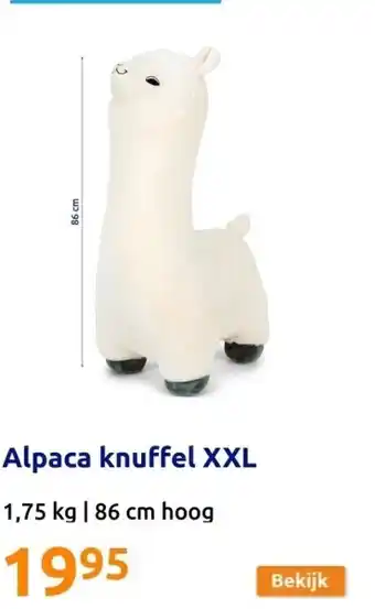 Action Alpaca knuffel xxl aanbieding