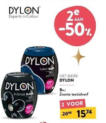 Di Dylon zwarte textielverf aanbieding