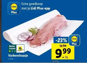 Lidl Varkenshaasje aanbieding