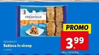 Lidl Baklava in siroop aanbieding