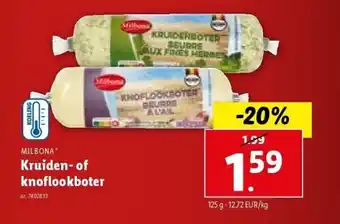 Lidl Kruiden- of knoflookboter aanbieding