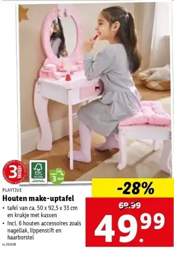 Lidl Houten make-uptafel aanbieding