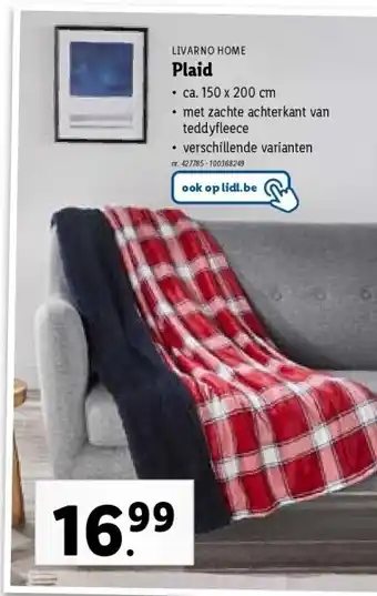 Lidl Plaid aanbieding