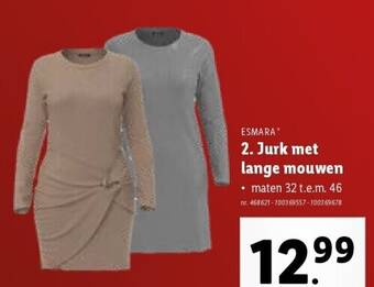 Lidl Jurk met lange mouwen aanbieding