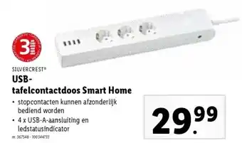 Lidl Usbtafelcontactdoos smart home aanbieding