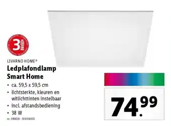 Lidl Ledplafondlamp smart home aanbieding
