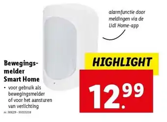 Lidl Bewegingsmelder smart home aanbieding