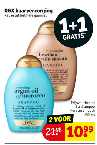 Kruidvat OGX haarverzorging aanbieding