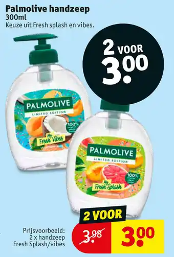 Kruidvat Palmolive handzeep 300ml aanbieding