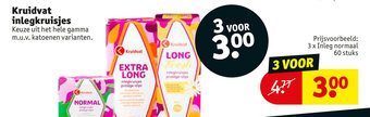 Kruidvat Kruidvat inlegkruisjes aanbieding