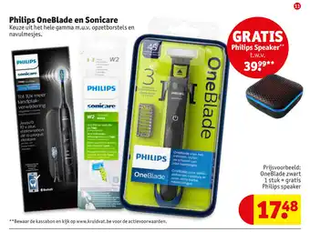 Kruidvat Philips OneBlade en Sonicare aanbieding