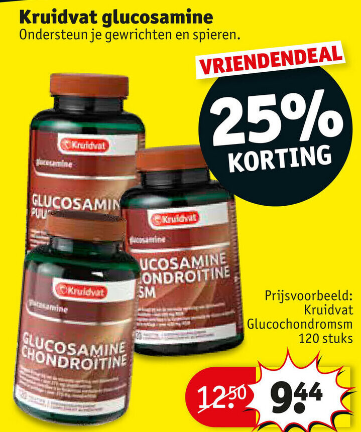Kruidvat glucosamine promotie bij Kruidvat
