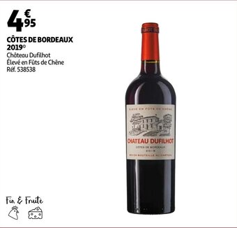 Cotes de bordeaux 2019