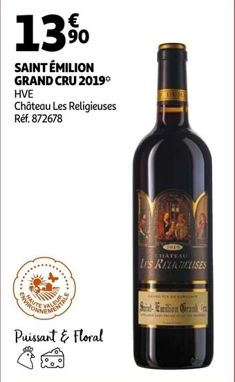 Auchan Saint emilion grand cru 2019 aanbieding
