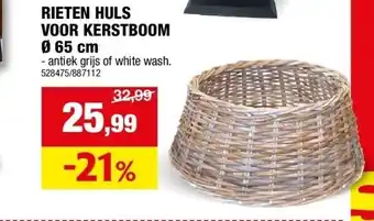 Rieten huls voor kerstboom ø 65 cm