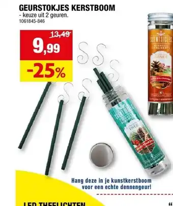 Geurstokjes kerstboom