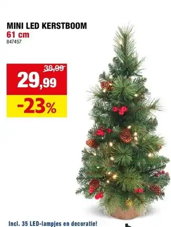 Hubo Mini led kerstboom 61 cm aanbieding
