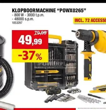 Hubo Klopboormachine “powx0265” aanbieding