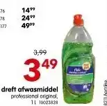 Yess Dreft afwasmiddel aanbieding